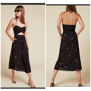 Reformation Addie Cutout Halter Dress Size 8